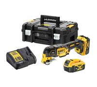 DeWALT Multiherramienta oscilante DCS356P2 – sin escobillas 18 V, 2×5 Ah, 35 accesorios