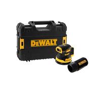 DEWALT DCW210NT-XJ - Lijadora Rotorbital sin Escobillas XR 18 V Diámetro 125 mm Electrónica sin Cargador/Batería con Maletín Tstak II, Negro/Amarillo