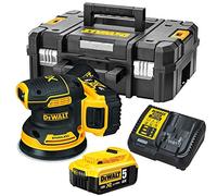 DeWalt Lijadora rotorbital DCW210P2 QW sin escobillas XR 18V con 2 baterías Li-Ion 5.0Ah