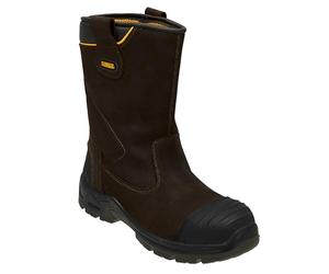 DEWALT Dewmilling10-tb Millington S3 Botas impermeables Rigger UK 10 EUR 44, Marrón, Reino Unido