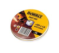 DeWalt Disco de corte para acero inoxidable DT3507-QZ Ø125×1,0×22,23 mm Grano óxido aluminio 10 uds