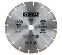 DeWalt Disco de diamante DT3731-QZ, corte en seco, borde segmentado 230 x 22,2 mm