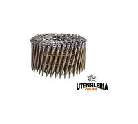 DeWalt DNN20R38S316E - Clavos en bobina serie N, cabeza redonda, ángulo 15°, anillo de acero inoxidable, 7000 unidades, diámetro 2,03 mm