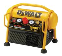 DeWalt DPC6MRC-QS - Compresor de aire eléctrico portátil monofásico, sin aceite - Motor 1.5 HP - 6 L