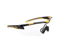 DeWalt DPG110 - Cincel unisex con montura de media montura para gafas protectoras, montura negra y lente transparente