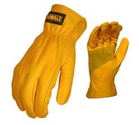 DEWALT DPG32 - Guante de trabajo de cuero de grado AB de alta calidad, talla L