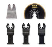 DeWalt DT20715-QZ - Juego de 5 hojas de sierra para multi-herramienta DT20701-QZ, DT20704-QZ, DT20714-QZ, DT20711-QZ, para multi-herramienta oscillante