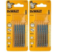 DeWalt DT2161-QZ - Hojas de sierra de calar HSS, longitud de 76 mm, paso de diente de 2 mm, para cortes en metales espesos, metales no ferrosos y aluminio (Paquete de 2)