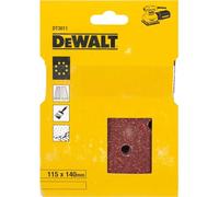 DeWalt Lija 1/4 DT3011-QZ, 115x140 mm perforada, grano 40, para lijado seco de madera y pintura