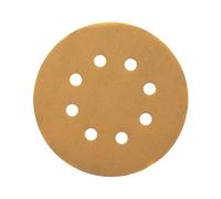 DeWalt Discos de lija DT3108-QZ 125 mm grano 320 Velcro 8 orificios Pack de 10