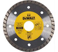DeWalt Disco de diamante turbo DT3712-QZ 125x22.2mm para corte en seco, mármol y granito