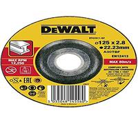DEWALT DT43911-QZ - Disco de corte concavo para metal con grano profesional de óxido de alumínio 125 x 2.8 x 22.23 mm