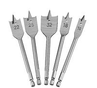 DEWALT DT4798-QZ - Juego de 5 fresas para madera, Dimensiones 14/18/22/25/32 mm, Uso en madera plana