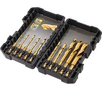 DeWalt DT50050-QZ Juego de 10 Brocas de Impacto Titanium diámetro de 3, Arándano
