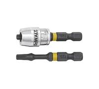 DeWalt Puntas de destornillador DT70538T-QZ T25 50 mm adaptador magnético con bloqueo 2 piezas