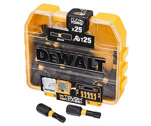 DeWalt DT70558T-QZ - Maletín pequeño de puntas de impacto de torsión - 25 x T25 25mm - Para atornillador
