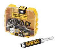 DeWalt Juego 16 piezas DT71511-QZ – Guía telescópica magnética compacta, 25mm PH2 PZ2 PZ3 T20 T25
