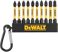 DeWalt Juego de puntas de destornillador DT7274-QZ – Alto impacto FLEXTORQ PZ1 PZ2 PH2 10 piezas