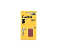 DeWalt DT8590-QZ - Pack de 10 hojas de lija 1/3, 115 mm x 228 mm, perforada, grano 60