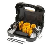 DeWalt Juego coronas bimetálicas EXTREME, 11 piezas (7 coronas, 2 mandriles, 2 brocas piloto)