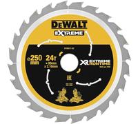DeWalt DT99571-QZ - Hojas para sierra circular estacionaria XR Extreme Runtime, 250 x 30 mm 24D 7º