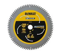 DeWalt DT99576-QZ - Hojas para Sierra Circular Estacionaria XR Extreme RUNTIME 305mm x 30mm 78D 7º