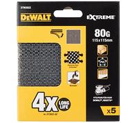 DeWalt Lijas de malla DTM3022-QZ grano 80 115 x 115 mm Pack de 5