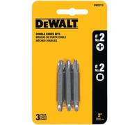DEWALT DW2215#2 Phillips and #2 Square Recess Double Ended Screwdriver Bit (3-Pack) by DEWALT