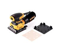 DEWALT DWE6411-GB - Lijadora orbital de 1/4 de hoja de 240 V, color amarillo/negro