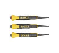 DeWalt Juego de uñas DWHT0-58018, 3 pzas (0,8/1,6/2,5 mm), agarre bimaterial, acampanado
