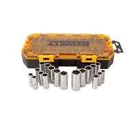 DEWALT DWMT73812 - Juego de herramientas de 3/8 pulgadas, juego de llaves de vaso profundas, 20 piezas