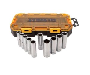 DEWALT DWMT73815 10 piezas 1/2" Drive Deep Socket Set métrico 13-24 mm