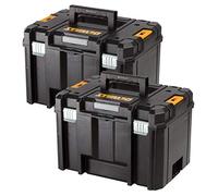 DEWALT DWST1-71195 TSTAK VI - Maletín de almacenamiento para herramientas (23 L, 2 unidades, sin bandeja ni incrustaciones, color negro