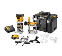Dewalt frezarka 18v 2w1 8mm 2x5,0ah tstak dcw604p2