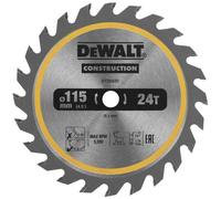 Hoja de sierra circular dewalt dt20420-qz, 115 mm de diámetro, 24 die