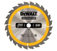 DeWalt hoja de sierra circular DT1939-QZ 184/16 mm 24WZ Handkr.