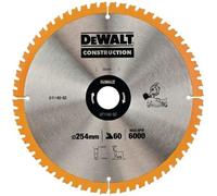 DeWALT - Hoja de sierra 254x30 mm, 60 dientes DT1182