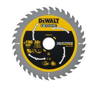 DeWalt Hoja de sierra circular DT99563 XR Extreme Runtime 190x30 mm, 36 dientes, 25º