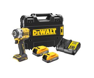 Dewalt impact gun 1/2" 18V DCF921E2T with 406Nm torque and 2x1.7Ah POWERSTACK batteries, CE certified for optimal performance in electric tools.