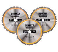 DeWALT - Juego de 3 hojas de sierra para madera 305x30 mm DT1964