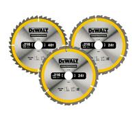 DeWALT - Juego de 3 hojas de sierra para metal y madera 216x30 mm DT1962