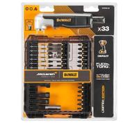 DeWALT - Juego de 33 piezas de puntas con adaptador en ángulo recto, McLaren DT70782