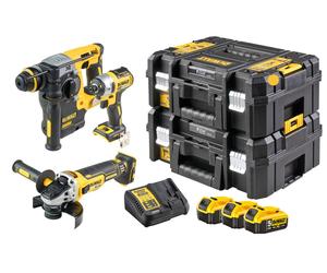 DeWALT - Juego de 9 piezas de herramientas, baterías y cargadores AKU. DCK305P3T