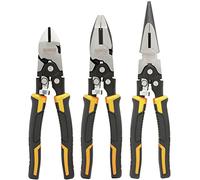 DEWALT Juego de alicates, acción compuesta, paquete de 3 (DWHT70485)