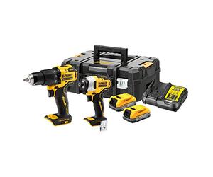 DEWALT Juego de baterías DCD709+DCF809 | DCK2062E2T-QW, Color Negro