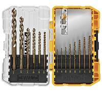 DEWALT Juego de brocas de acero de aleación de cobalto con punta piloto, 14 piezas (DWA1240)