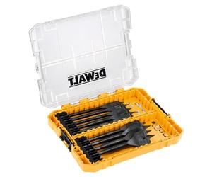 DEWALT Juego de Brocas TOUGHCASE+, Almacenamiento Modular, DT70751-QZ | aptas para impacto, para perforación rápida y fiable en madera.