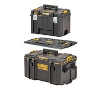 DeWalt Juego de cajas de herramientas con placa adaptadora entre sí