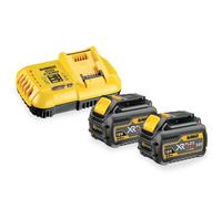 DeWALT - Juego de cargador 8A y 2x batería 18/54 V XR FLEXVOLT 6,0 Ah DCB118T2