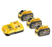 DeWALT - Juego de cargador 8A y batería 3x 18/54 V XR FLEXVOLT 9,0 Ah DCB118X3